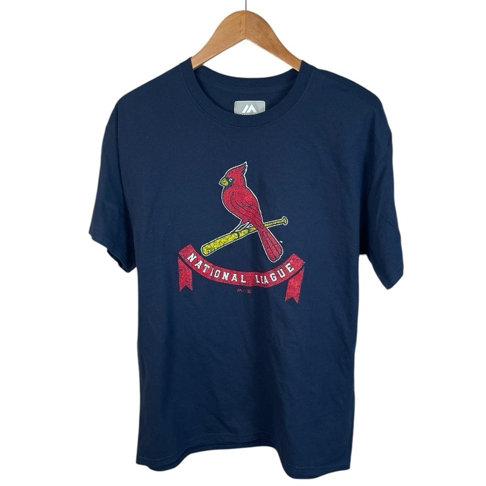 TS1069 Mens Majestic St Louis Cardinals MLB Baseball Graphic T Shirt L